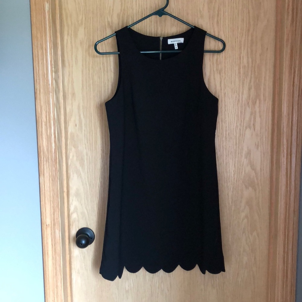 Black scalloped dress